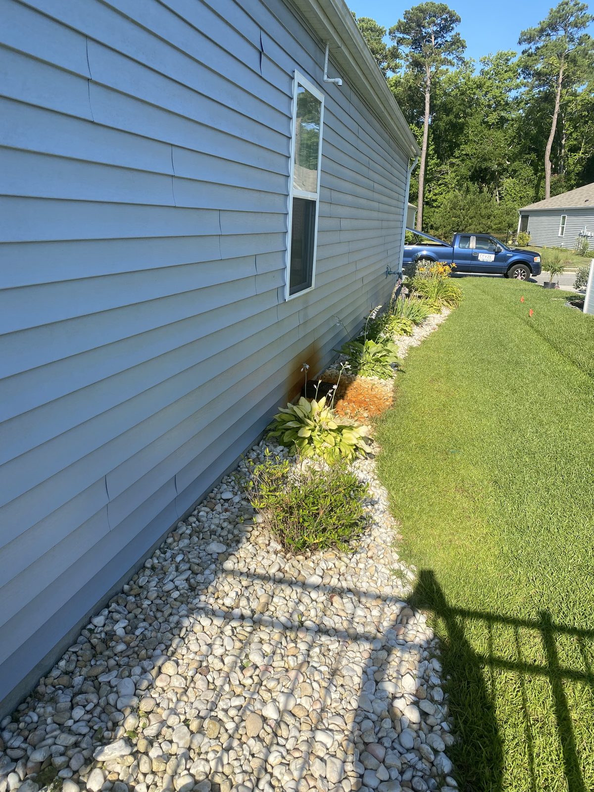 Before house siding cleaning project 5